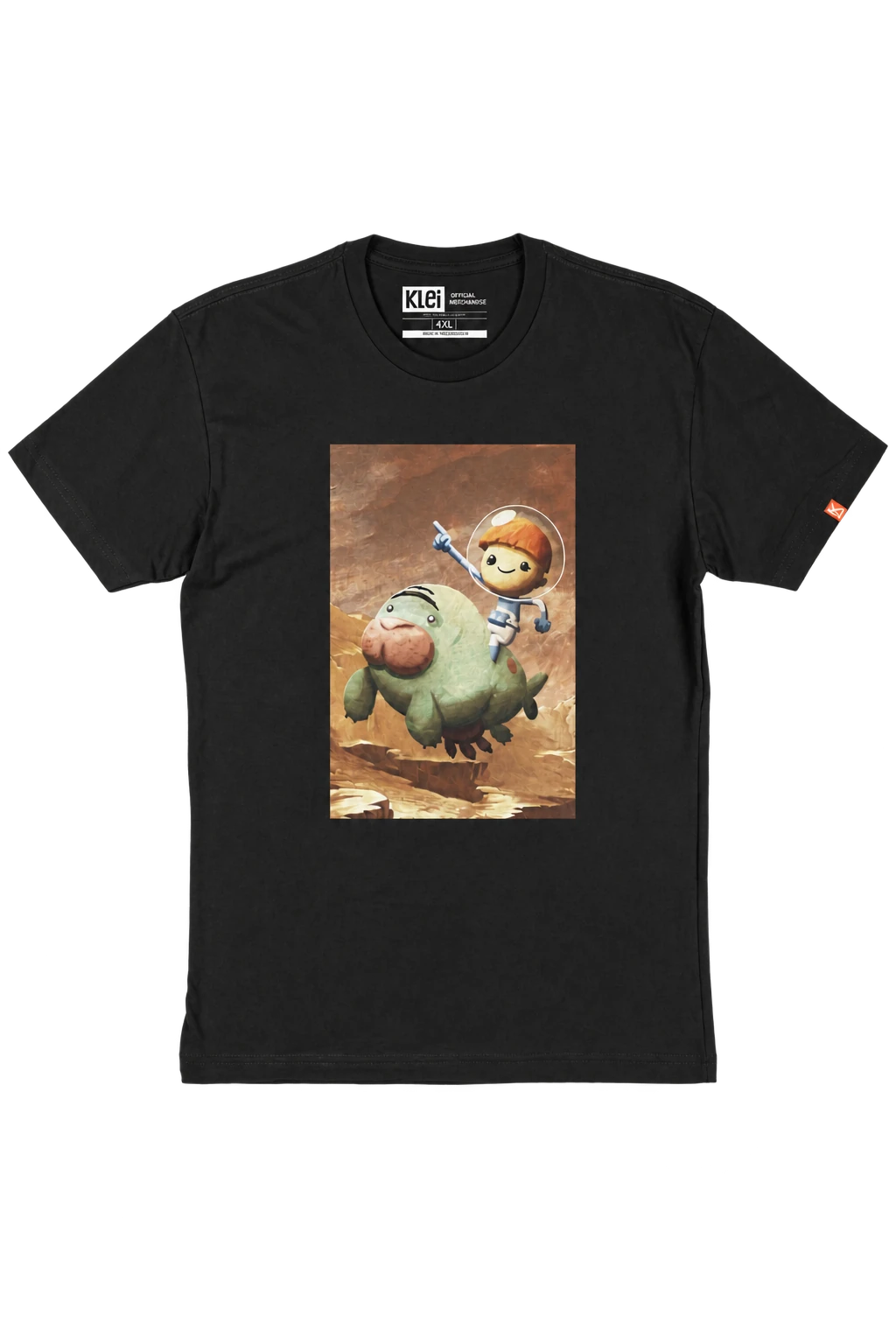 Oxygen Not Included Moopolian black graphic T-shirt